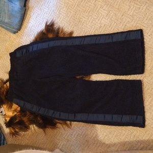 Saturday Sunday anthropologie navy blue Sherpa pants with pockets
